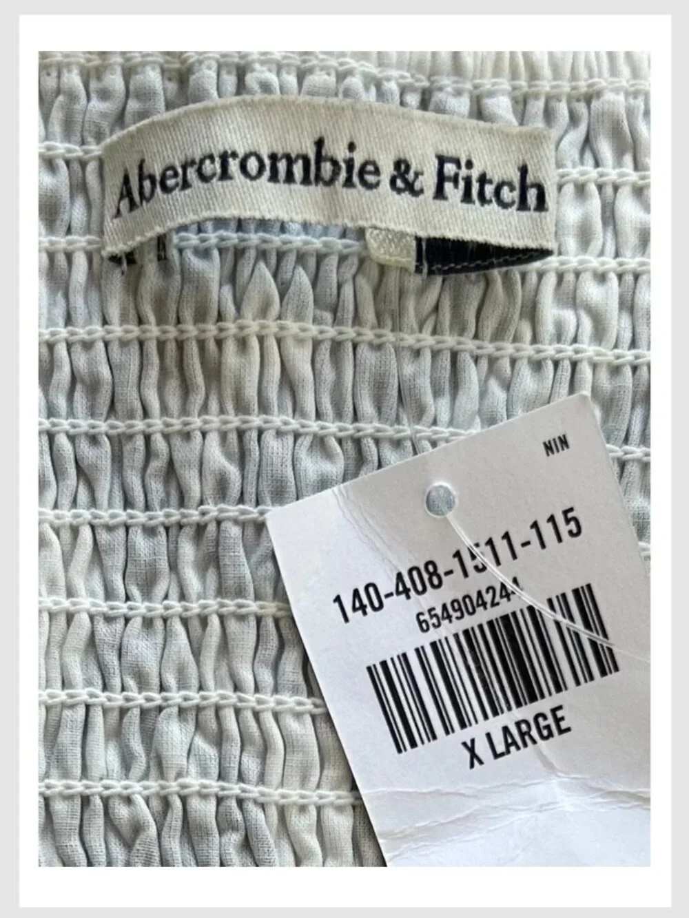 Abercrombie & Fitch Off Shoulder Puff Sleeve Floral Crop Top XL